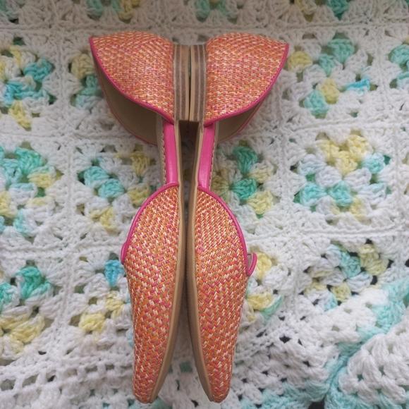 Isaac Mizrahi Women's New York Orange Woven Shoes Size 9 US - Picture 5 of 15